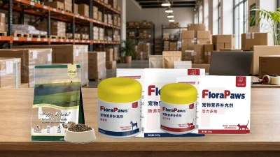 Produtos pet de ração suplementos e petiscos para planejamento B2B no Brasil
